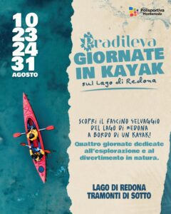 Giornate in kayak sul Lago di Redona – Avventura sull’acqua