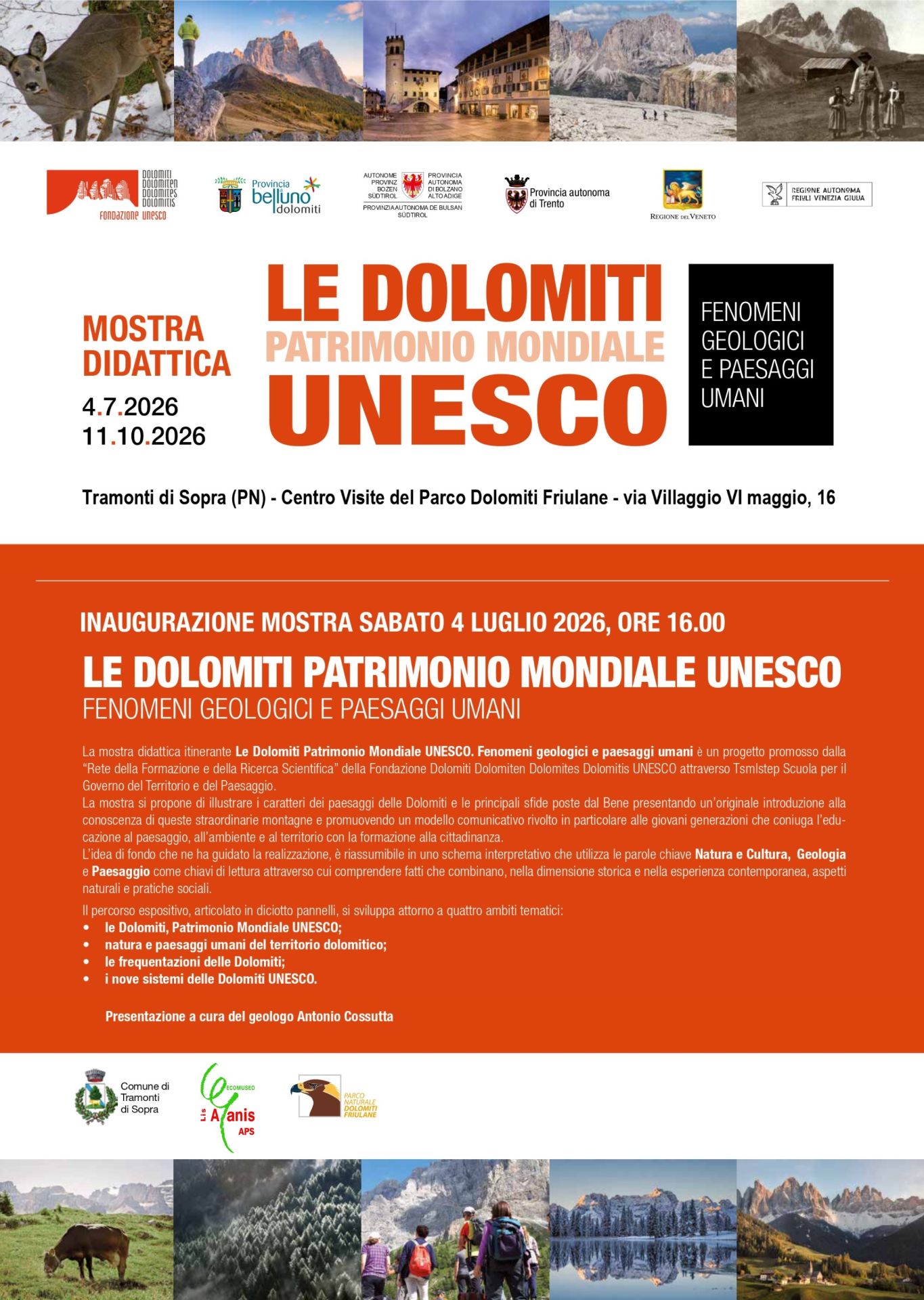 Tramonti di Sopra_Mostra Dolomiti Unesco